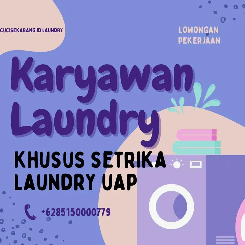 BUTUH JASA SETRIKA LAUNDRY