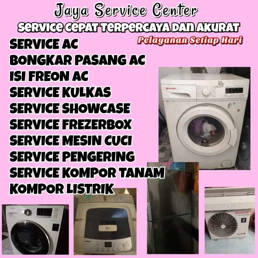 Service AC Bongkar AC Pasang AC Servis Mesin Cuci Kulkas Frezer Pacet