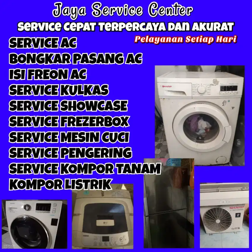 Service AC Bongkar Pasang AC Servis Mesin Cuci Kulkas Frezer Pungging