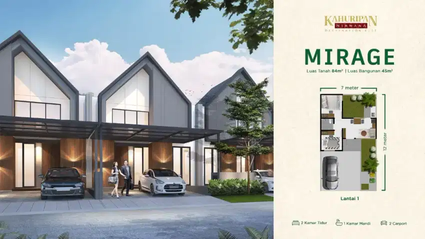 Dijual Rumah Cluster Baru Veranda dari Kahuripan Nirwana