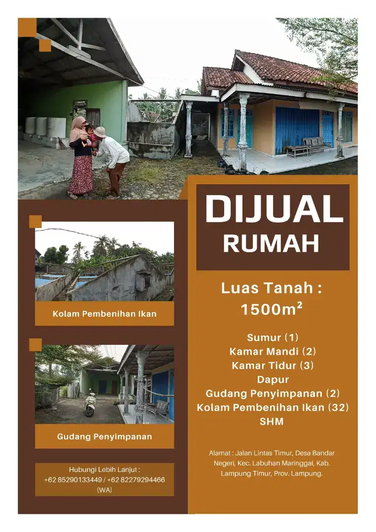 Dijual Tanah dan Bangunan