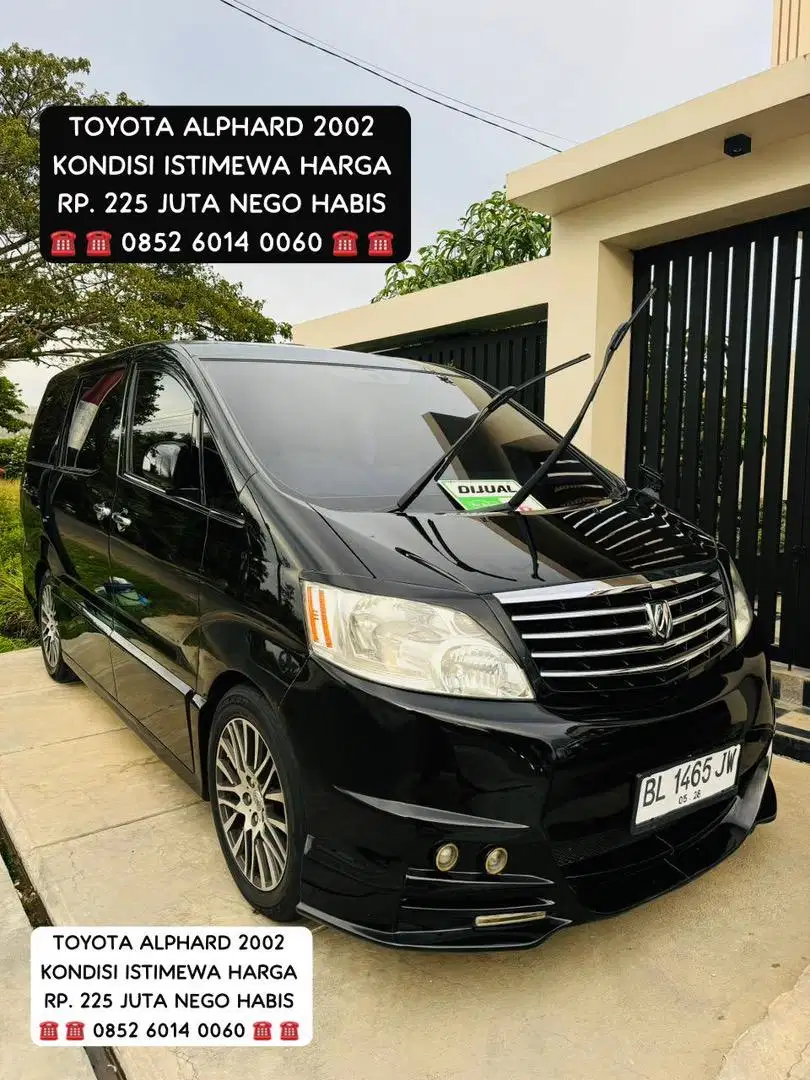 TOYOTA ALPHARD G TAHUN 2002 KONDISI STIMEWA