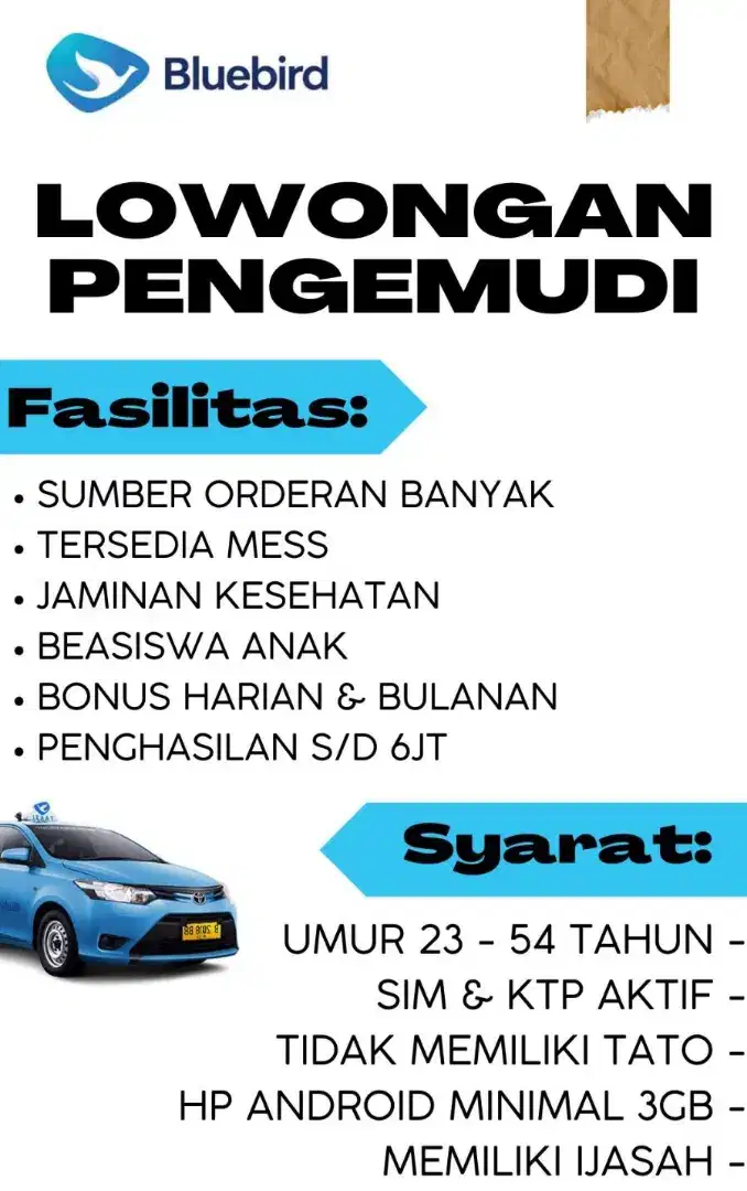 SUPIR / SOPIR / PENGEMUDI / DRIVER