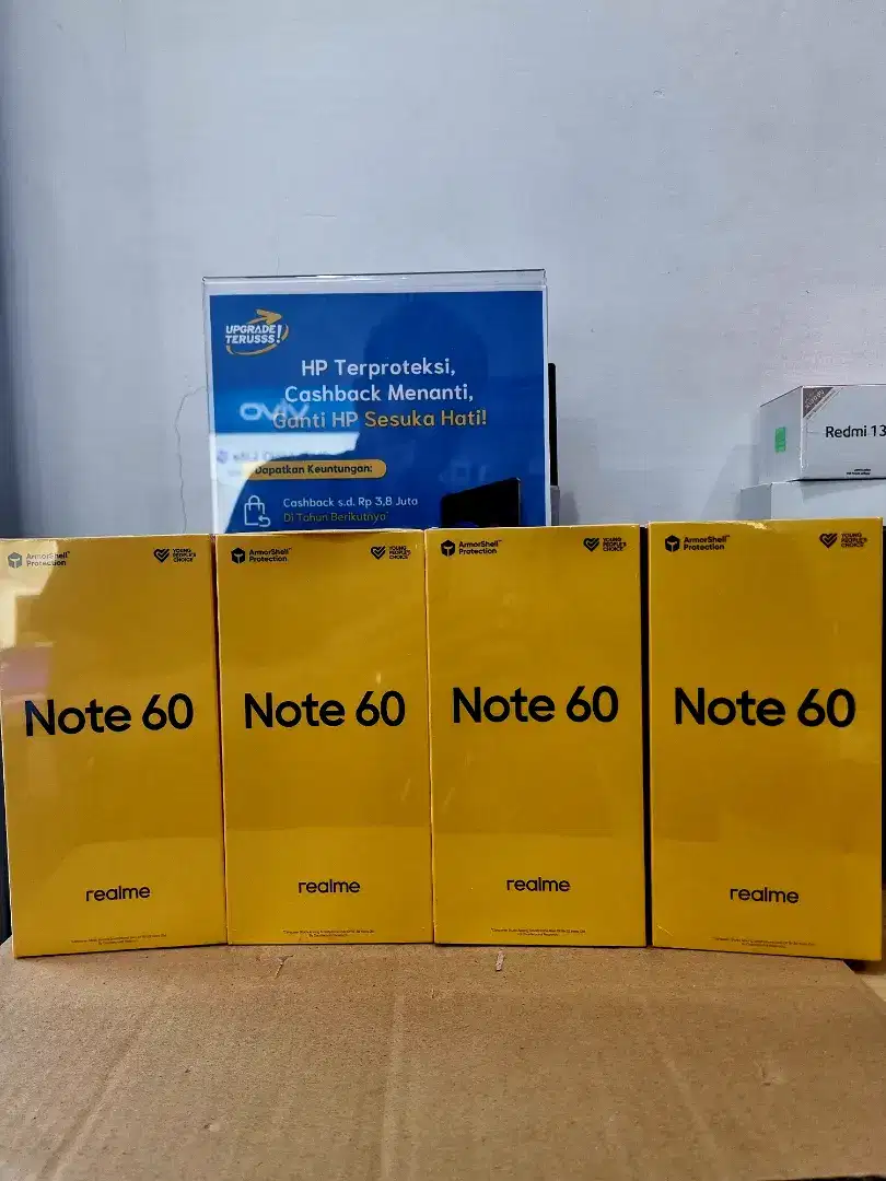 Realme note 60 ram 6gb internal 128gb body metal