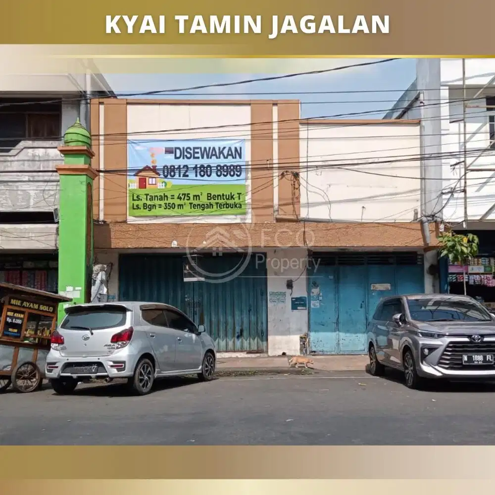 Disewakan Bangunan Komersil Ruko Kyai Tamin Jagalan Malang Kota