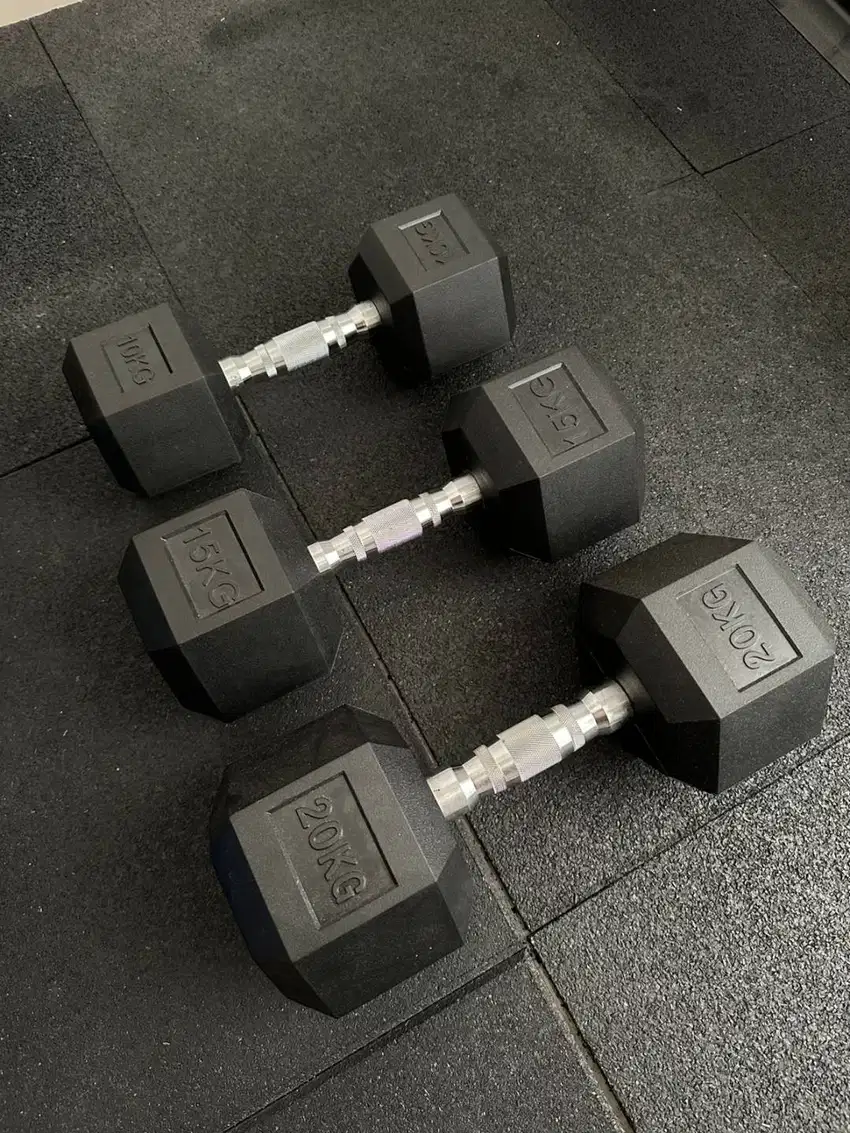BARBEL / DUMBELL RUBBER HEXAGONAL