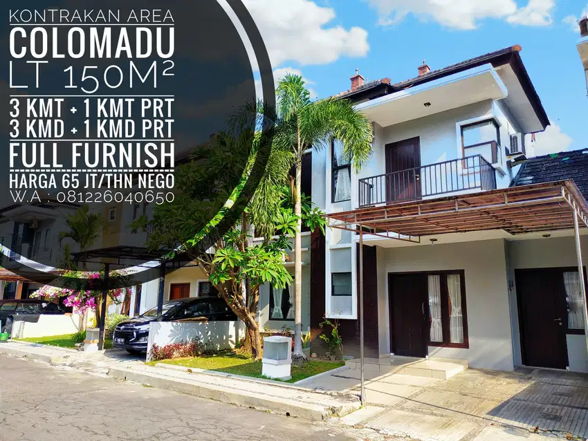 Kontrakan Full Furnish Area Perum Cluster Mewah Colomadu