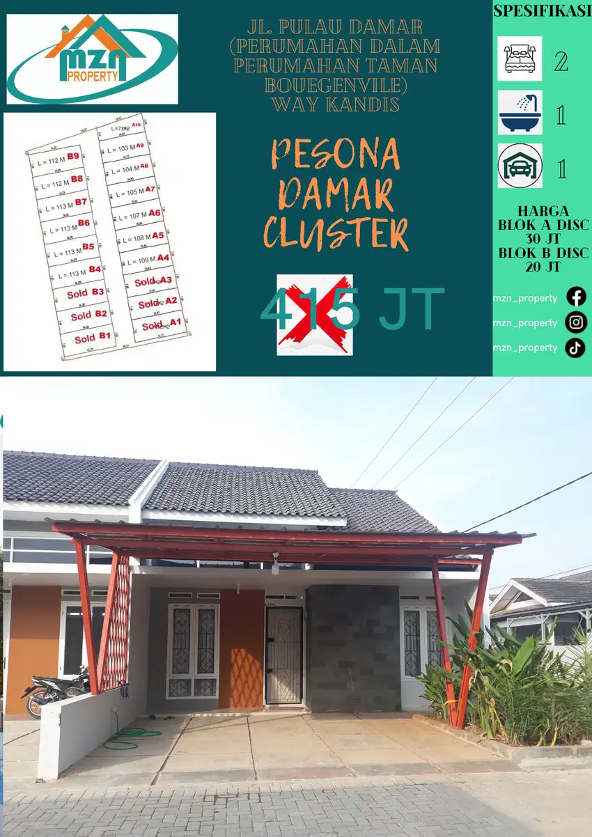 Pesona Damar Cluster (Perumahan Dalam Perumahan)