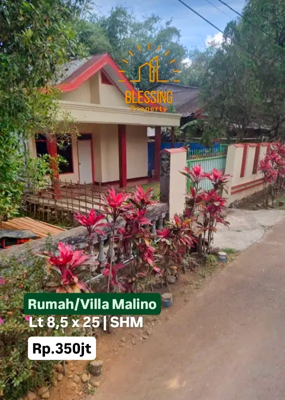 Rumah vila malino poros jalan