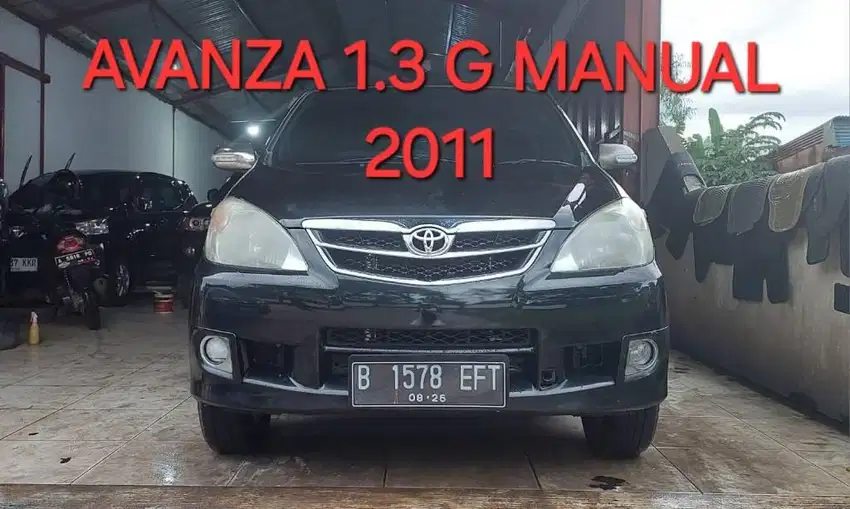 TOYOTA AVANZA 1.3 G MANUAL / MT 2011 HITAM, 2010