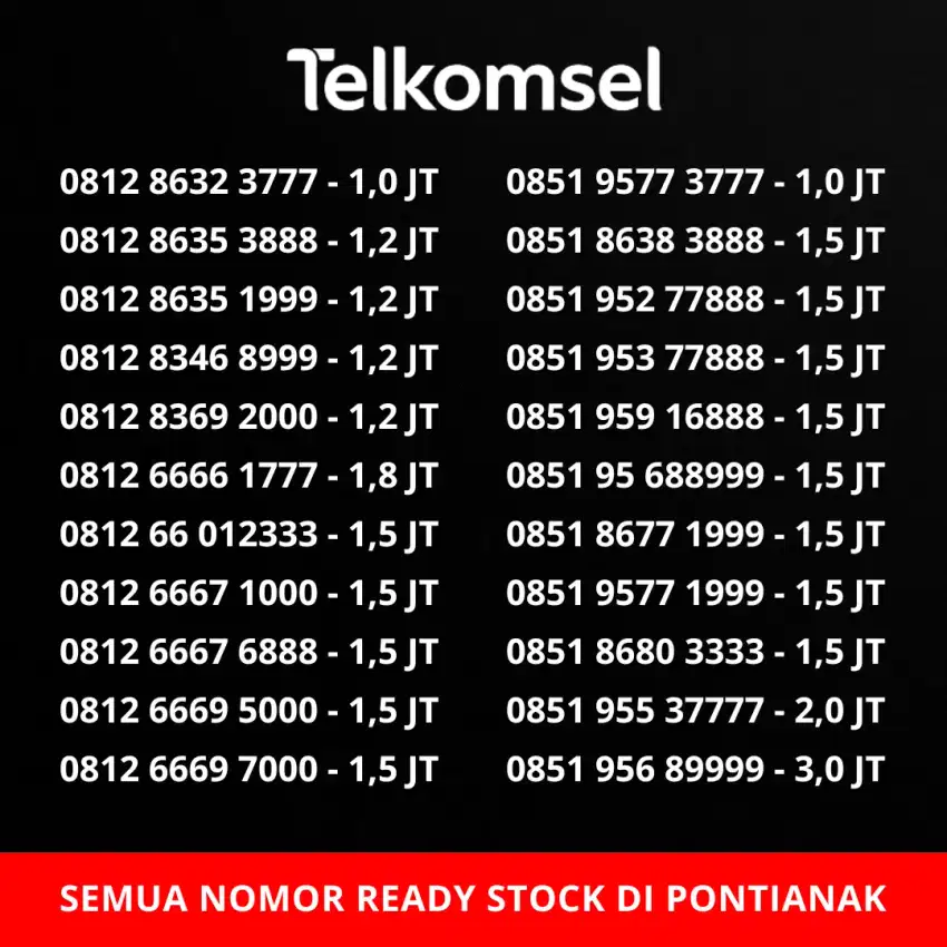 NOMOR CANTIK TELKOMSEL