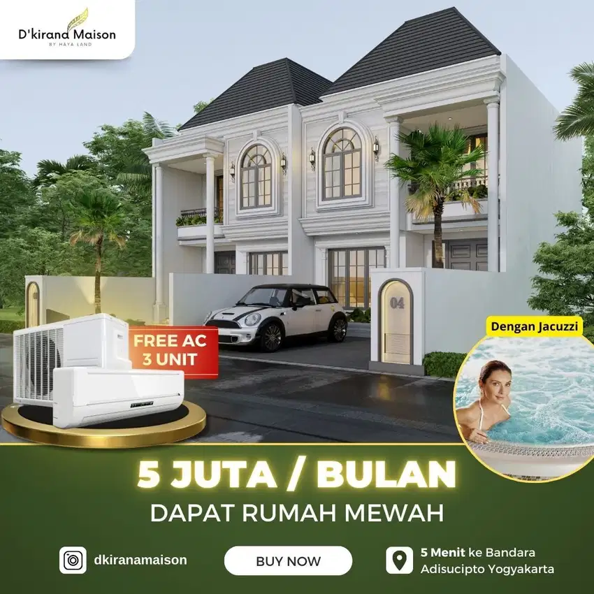 Rumah Mewah Jogja Timur One Gate Sistem Dekat ke Ambarrukmo