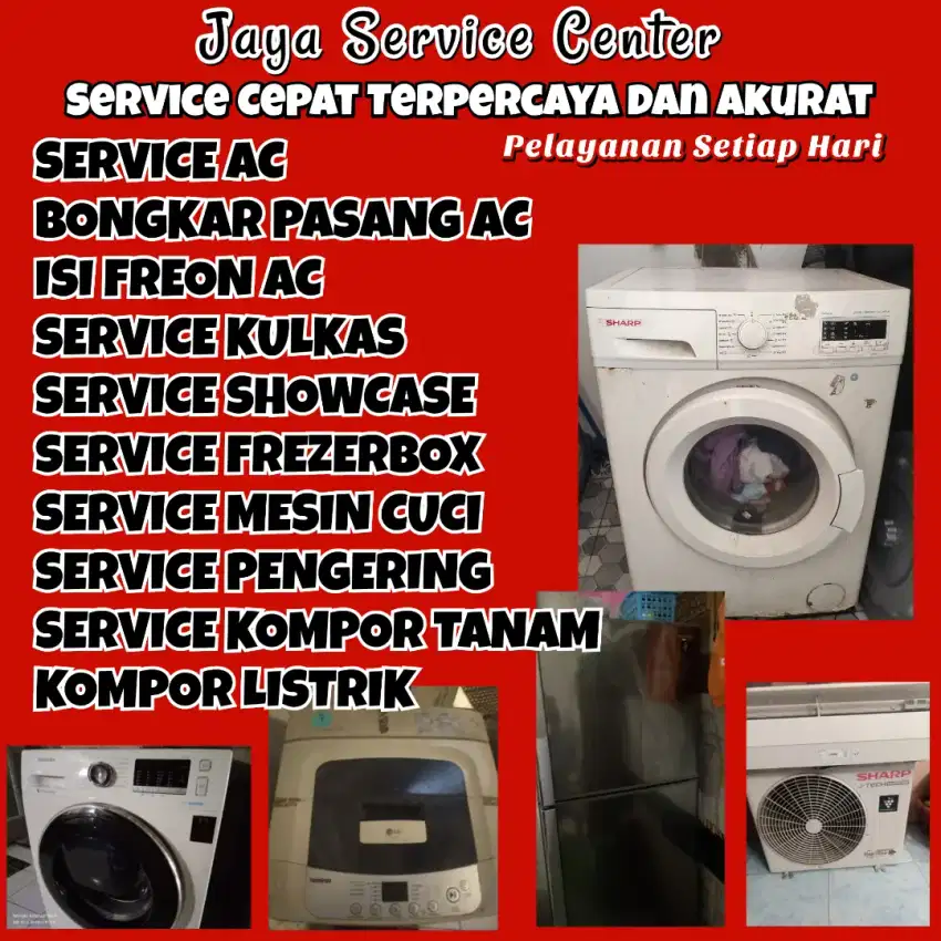 Service Bongkar Pasang AC Servis Mesin Cuci Kulkas Frezer Kedungpring