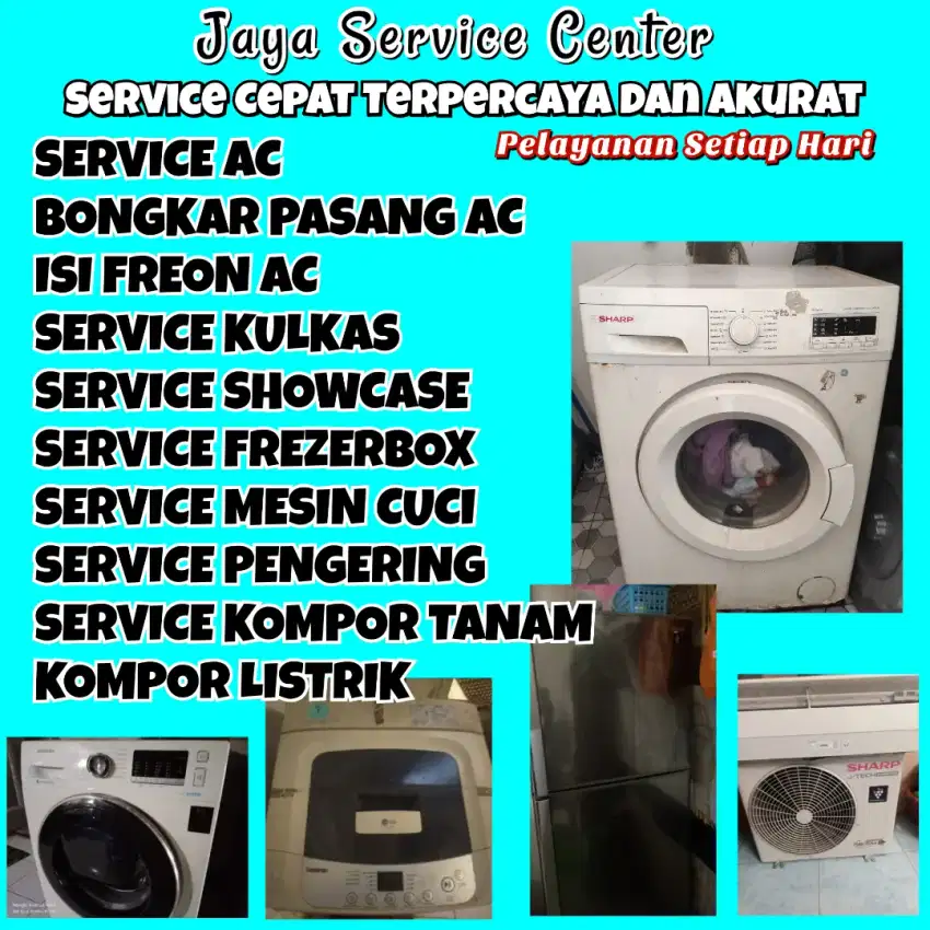 Service AC Kulkas Frezer Servis Mesin Cuci Bongkar AC Pasang AC Pucuk