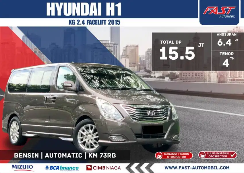 DP 15JT HYUNDAI H1 XG 2015 FACELIFT 2.4 AT BENSIN LOW KM.73RB #F7ST