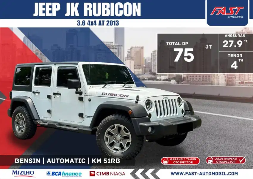 DP 75JT JEEP JK RUBICON 2013 3.6 AT 4×4 LOW KM.51RB AXLE LOCK #F7ST