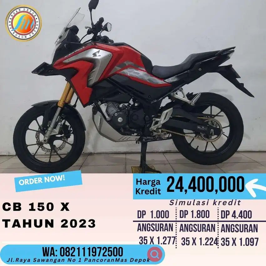 Honda CB X 150 TH 2023 Depok ready Cash/kredit/CC Bunga 0%