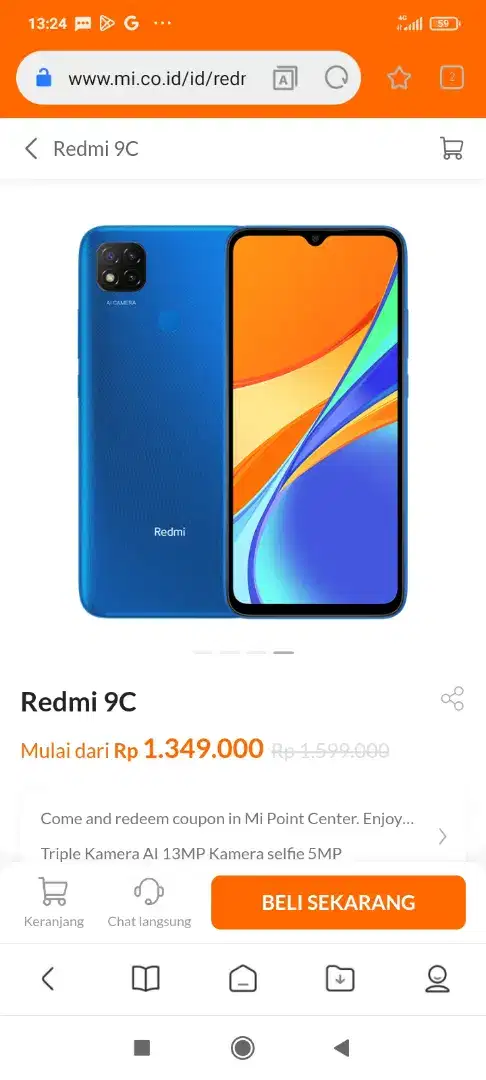 Jual Xiaomi Redmi 9c