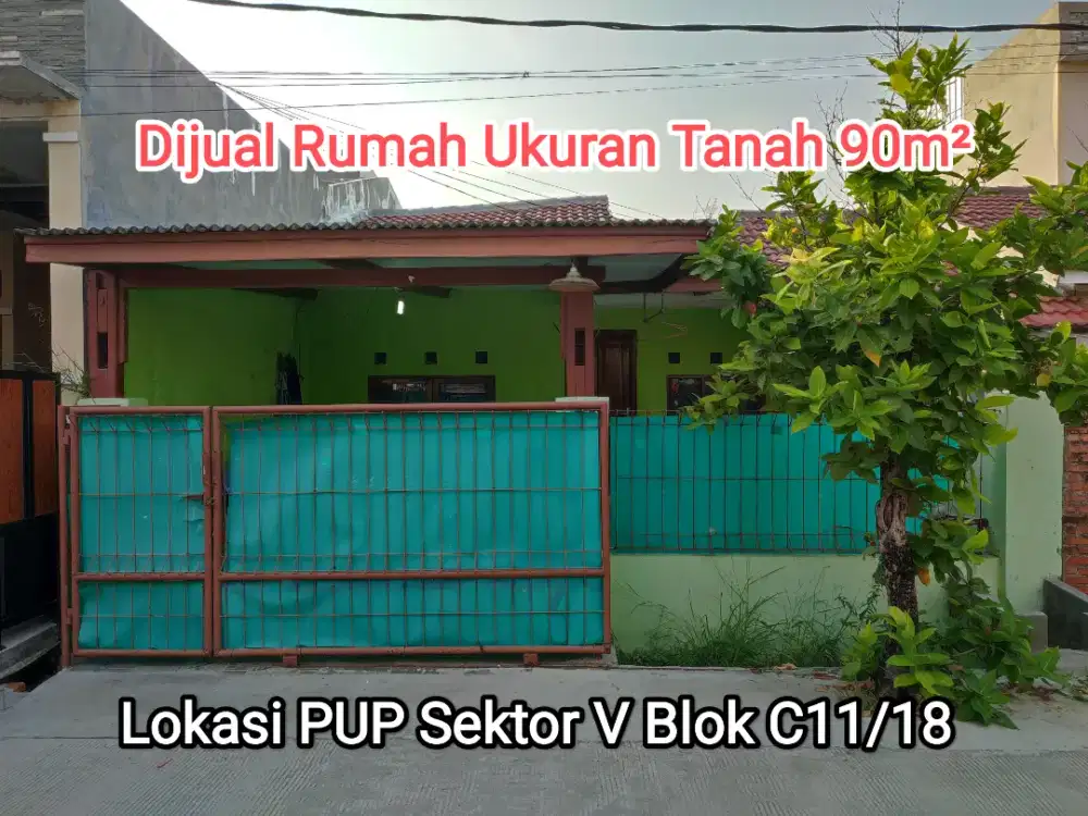 Dijual Rumah Luas 90 M2 Di Pondok Ungu Permai Sektor V Bebas Banjir