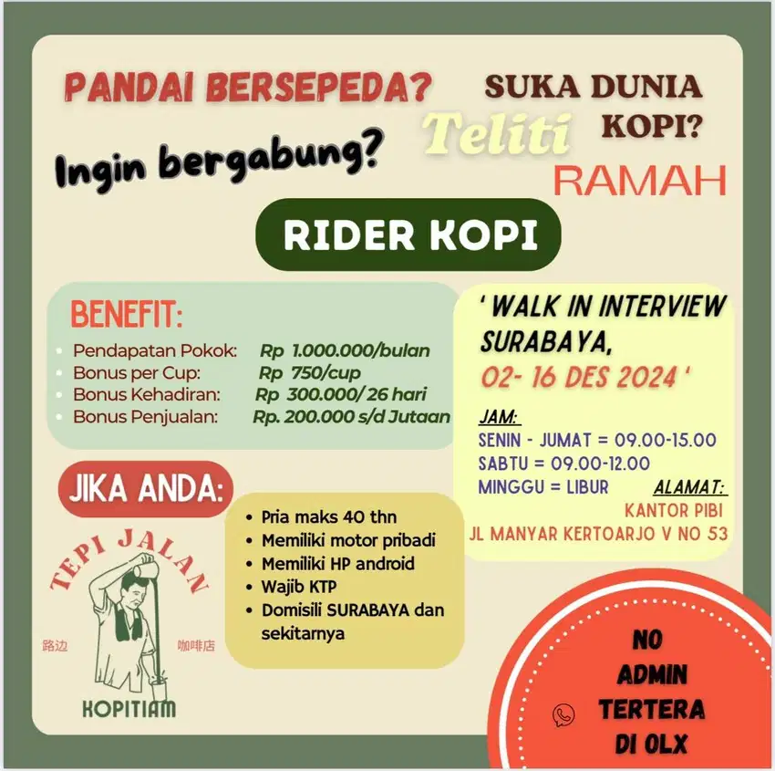 Lowongan Barista Keliling