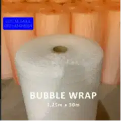 Bubble Wrap Pembungkus Packing Bening dan Hitam