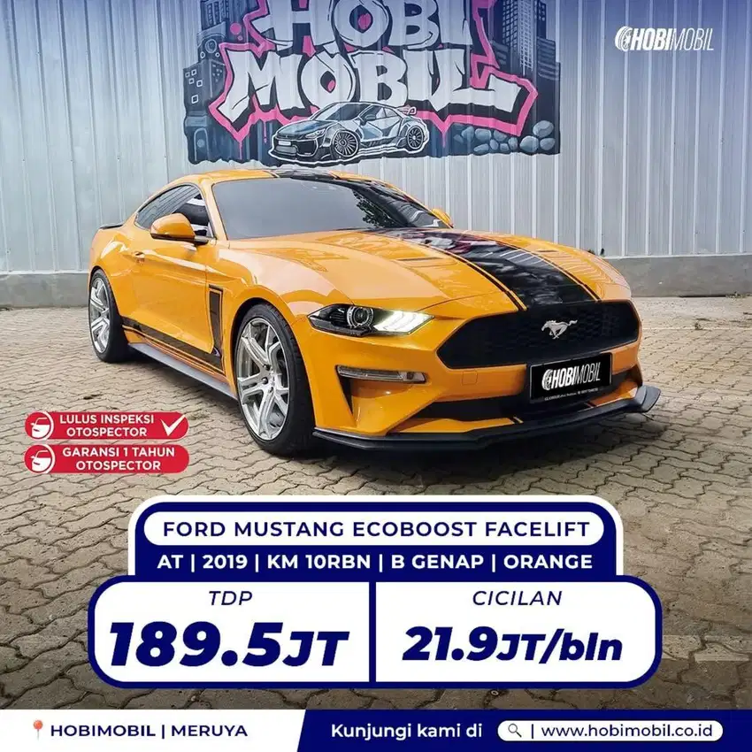 TERMURAH FREE ANGSURAN 3x FORD MUSTANG ECOBOOST FACELIFT MATIC 2019