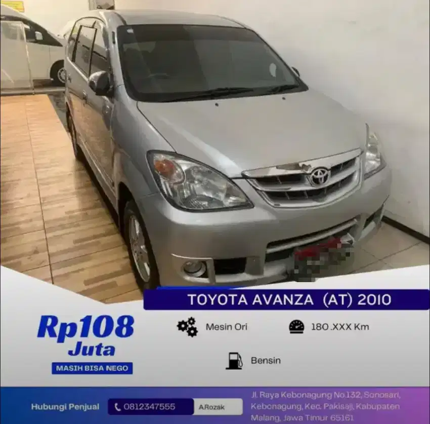 TOYOTA AVANZA G 1.3 (AT) 2010