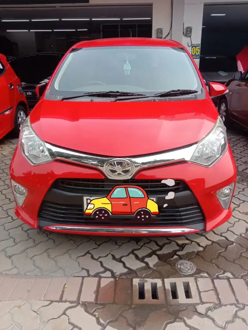 Dijual Toyota Calya type G AT 2016 warna merah