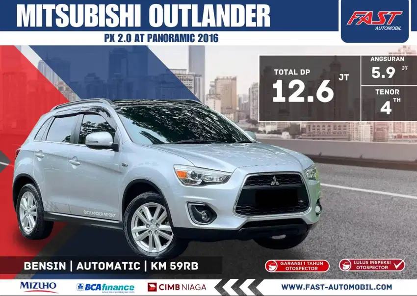 DP 12JT MITSUBISHI OUTLANDER PX 2016 2.0 AT PANORAMIC LOW KM.59RB#F6ST