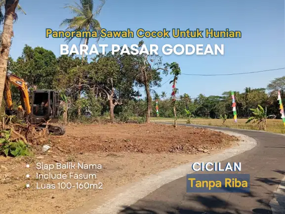 Cocok Untuk Ruang Usaha, Tanah Dijual Sleman Godean