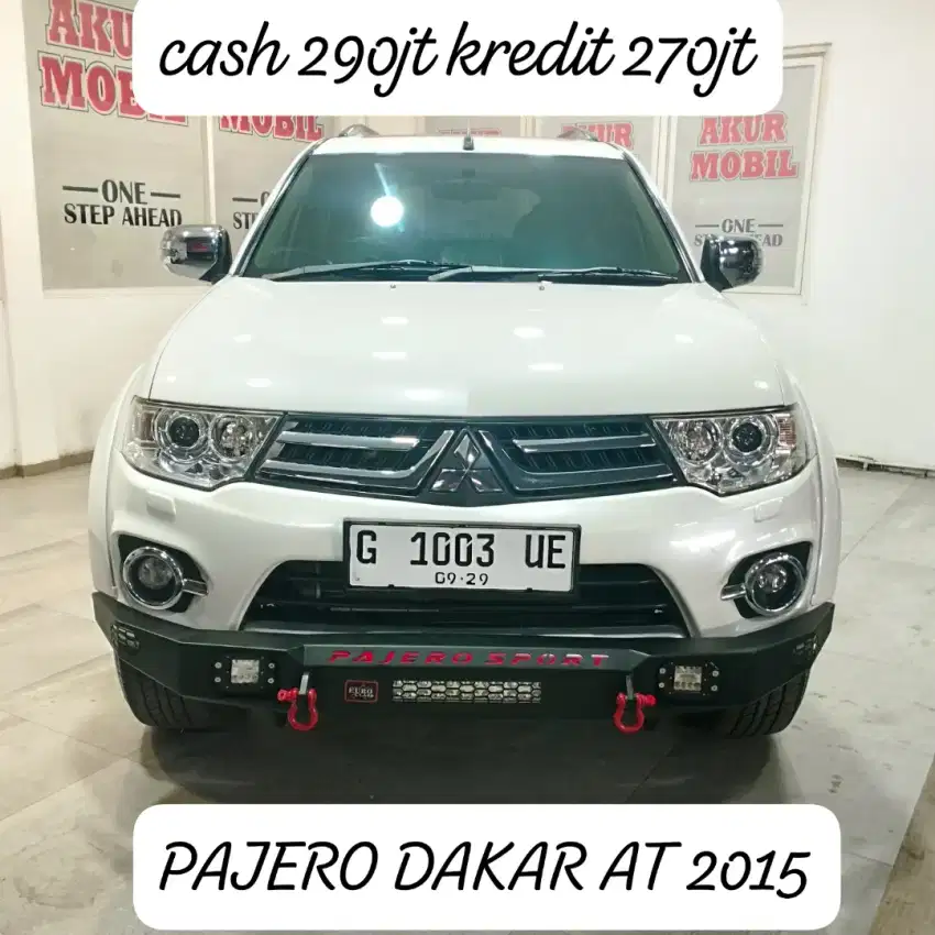 DP 20JT! PAJERO DAKAR 4X2 AT 2015 PUTIH NOPOL G STNK PJNG KREDIT MUDAH