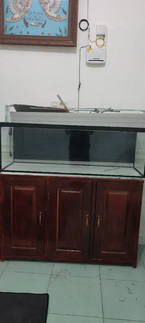 Jual set Aquarium+ lemari