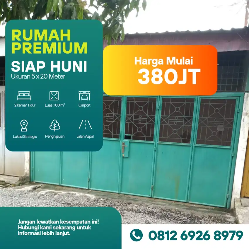 DI JUAL / DI SEWAKAN RUMAH DI KOMPLEK PALEM HIJAU NO 6C