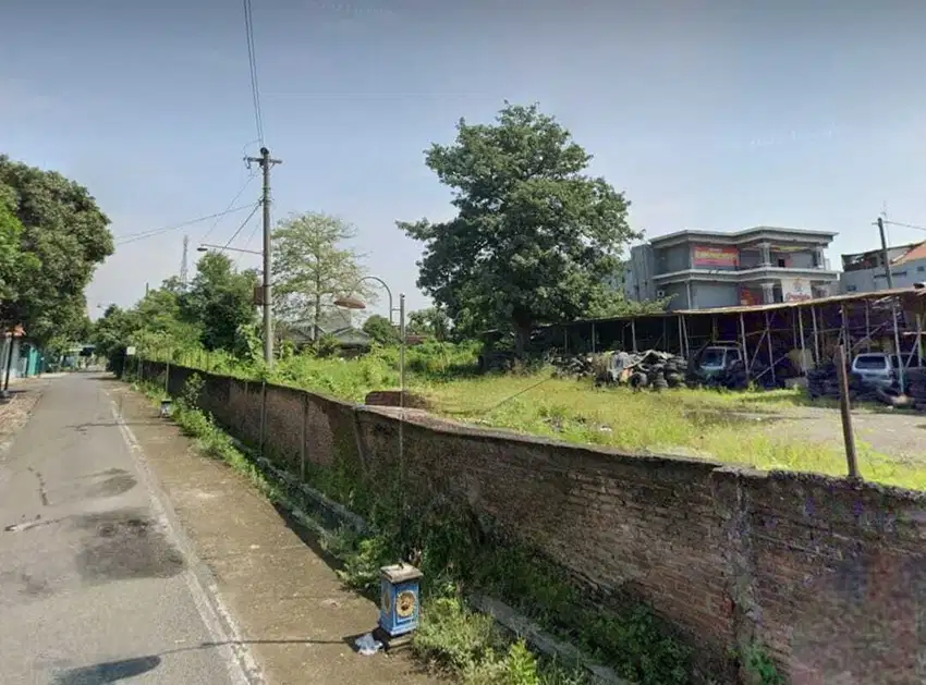 Tanah siap bangun sudah ada tembok keliling di sragen