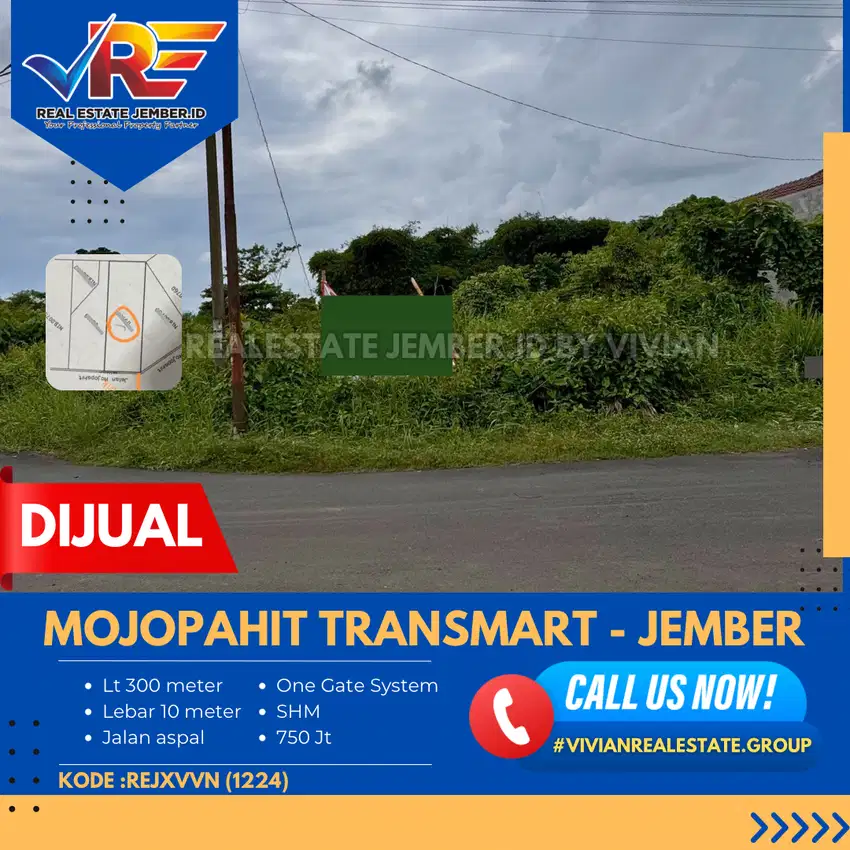 TANAH DI MOJOPAHIT SEMPUSARI TRANSMART JEMBER