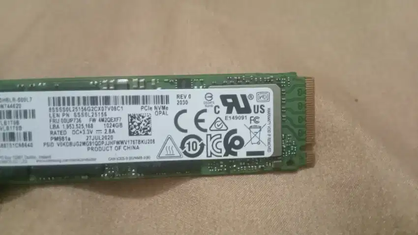 SSD NVME Samsung