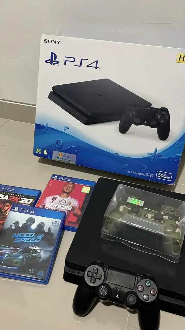 PS 4 SLIM 500gb ORIGINAL RESMI INDONESIA