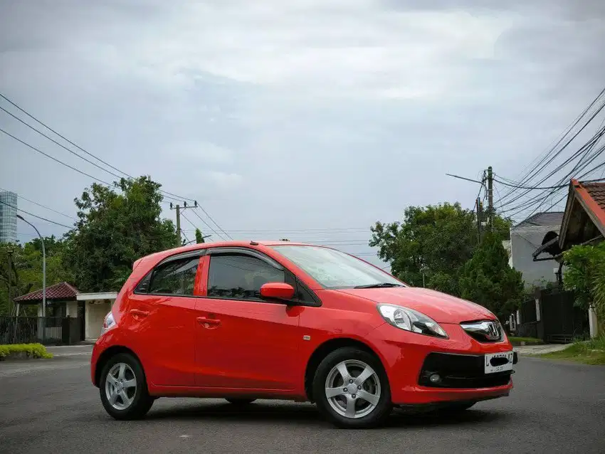 [TDP:8jt] Honda Brio E 2014 Automatic Matic Merah Surabaya