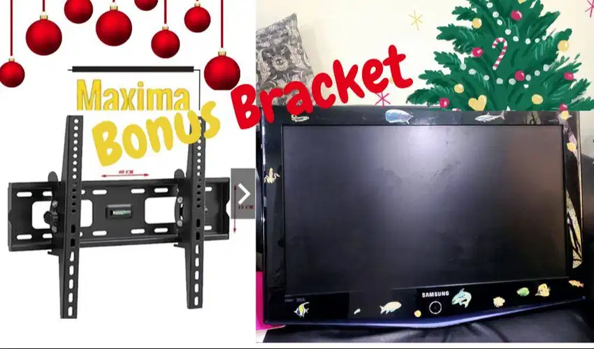 TV LCD SAMSUNG 32 INCH Bracket bonus TELEVISI LCD SECOND BEKAS Diskon