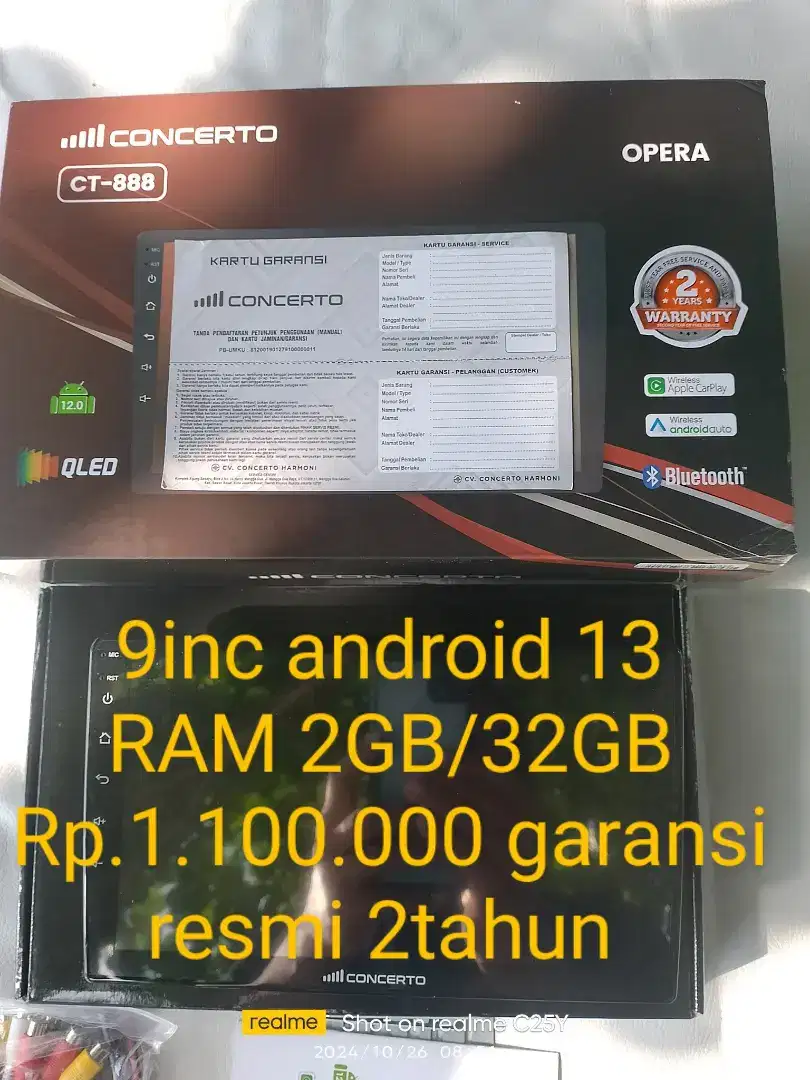 Head unit android 7inc 9inc 10inc RAM 2GB dan RAM 4GB