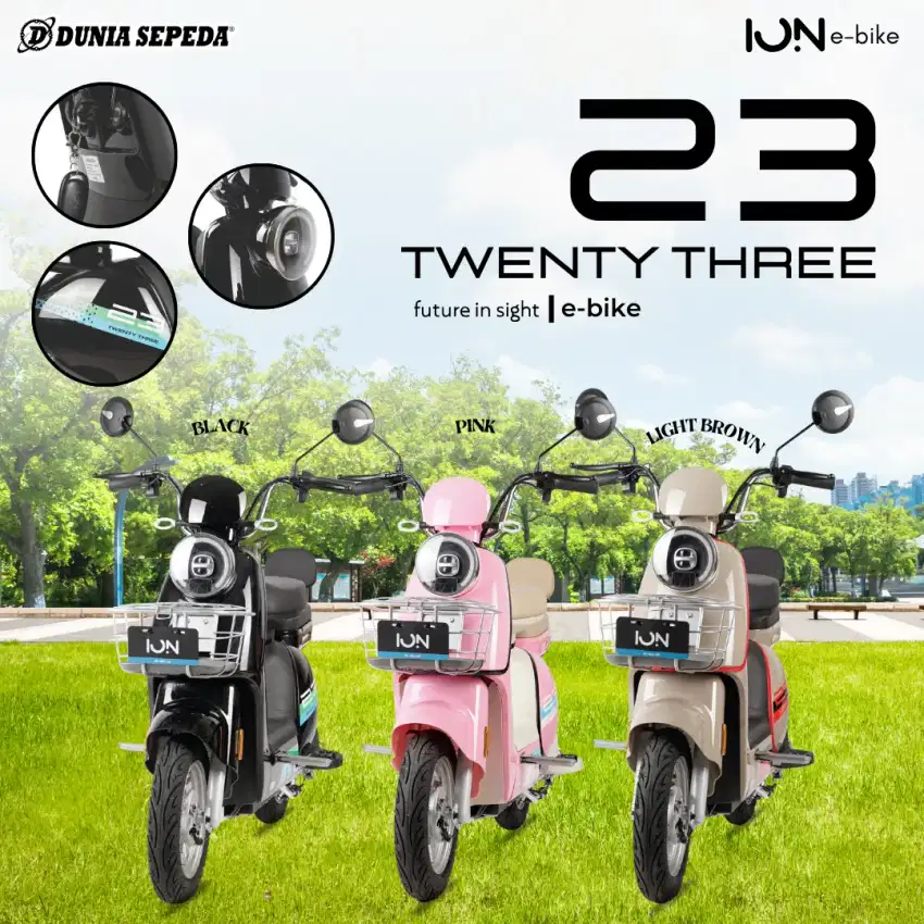 Promo Sepeda Listrik Model Terbaru Ion Twenty Three Free helm