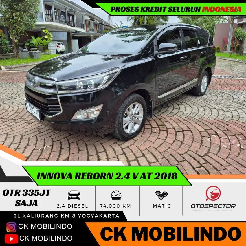 (Dp15jt) Innova Reborn 2.4 V Diesel Matic 2018 ORISINIL Kredit Murah