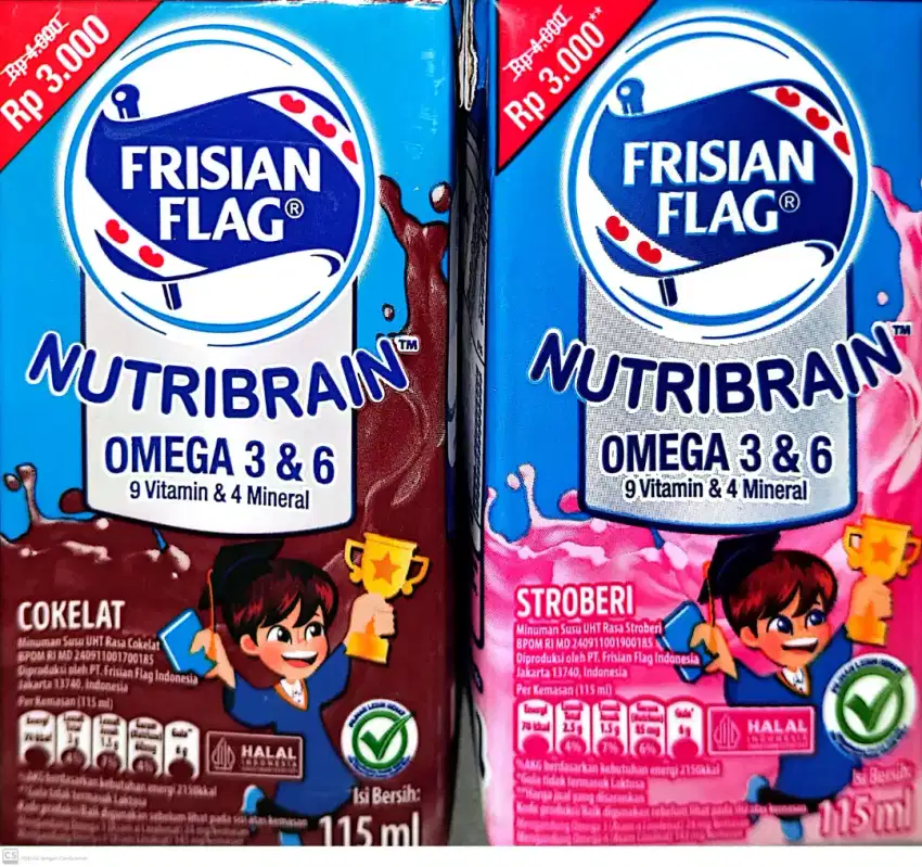 UHT 115 ml Fisian Flag (Coklat, Strawbery)