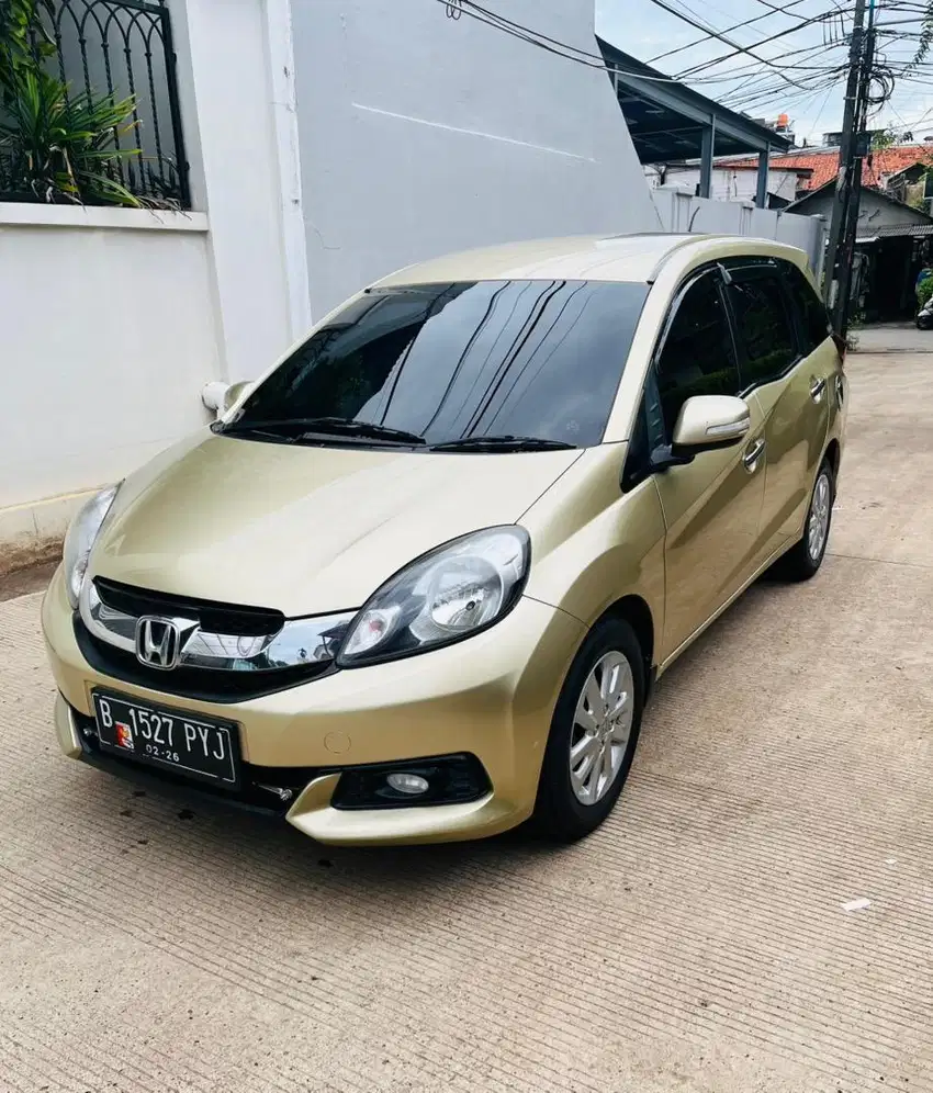 honda mobilio E cvt tahun 2014 full orisinil pajak panjang