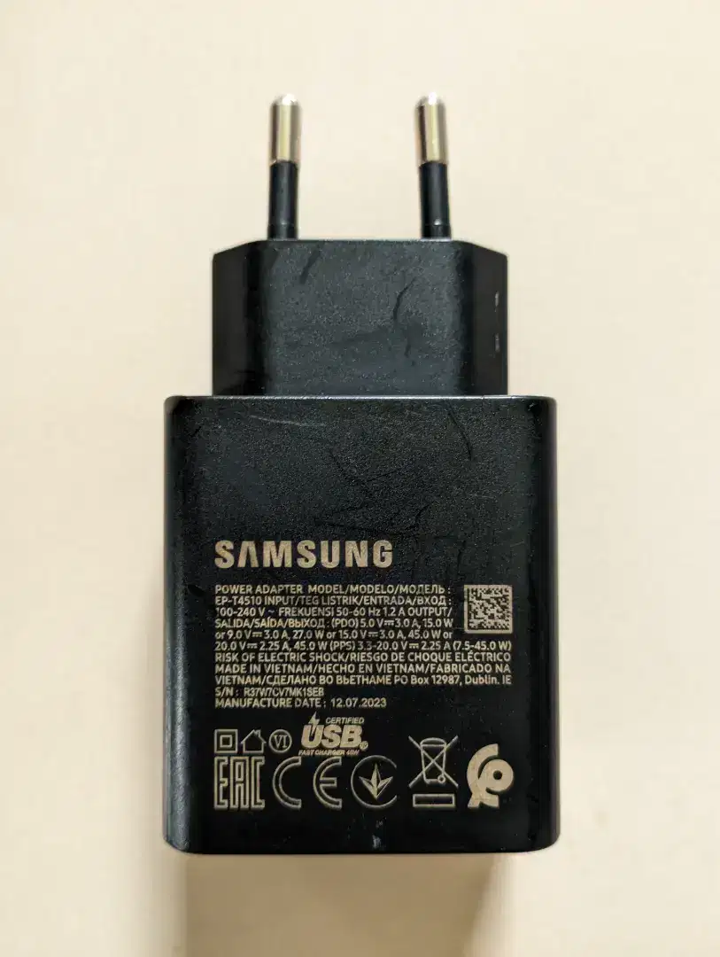 Charger samsung 45 watt