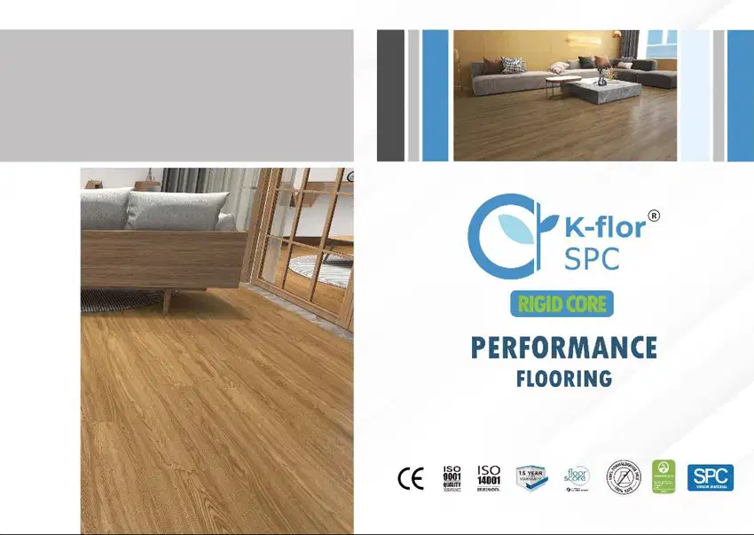 Lantai SPC K-FLOOR 4mm Motif Wood Click System Volume 2,679m2/Box