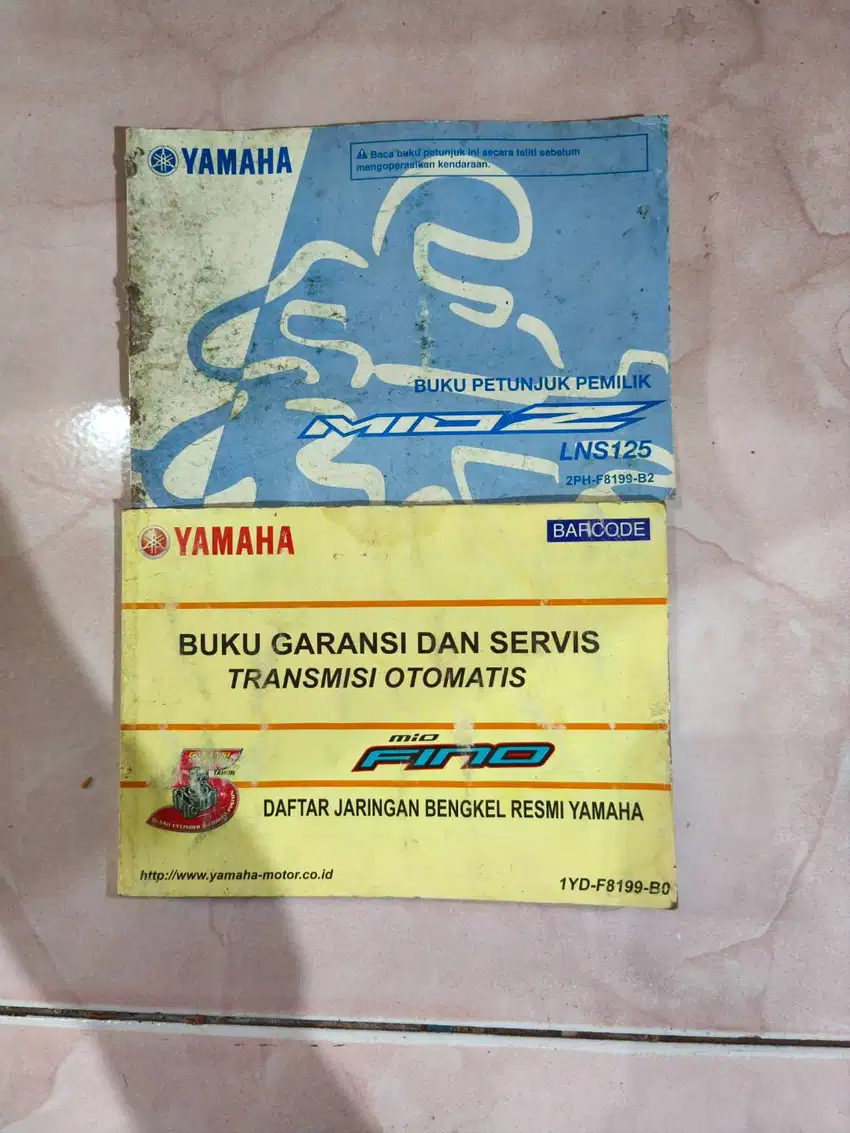 Manual book buku panduan Yamaha Mio z dan fino