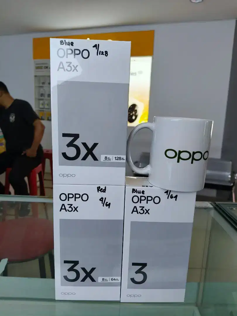 New OPPO A3x 6+6GB/128GB Resmi Segel