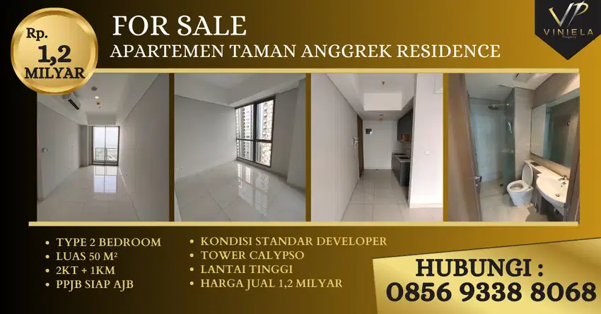 Vco Dijual Disewa Termurah Taman Anggrek Residence Type ST 1BR 2BR 3BR