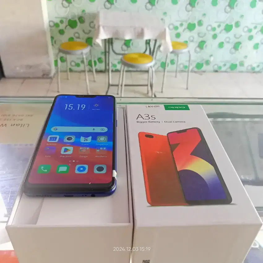 Oppo A3s BEKAS fullset normal bisa Tukar Tambah